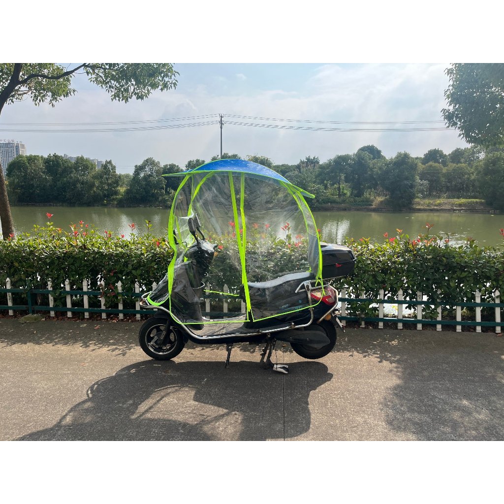 Mái che xe máy chống mưa, bụi, ô che xe máy, ô xe máy, dù che xe máy