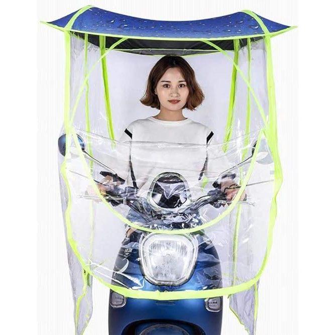 Mái che xe máy chống mưa, bụi, ô che xe máy, ô xe máy, dù che xe máy
