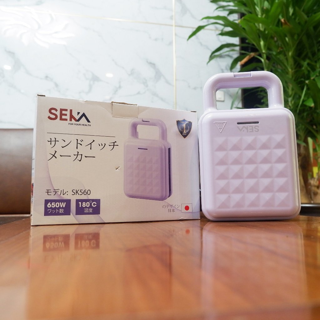 Máy nướng bánh mì sandwich SEKA SK560, máy kẹp sandwich, nướng bánh mỳ đa năng tiện dụng, nướng bánh mini