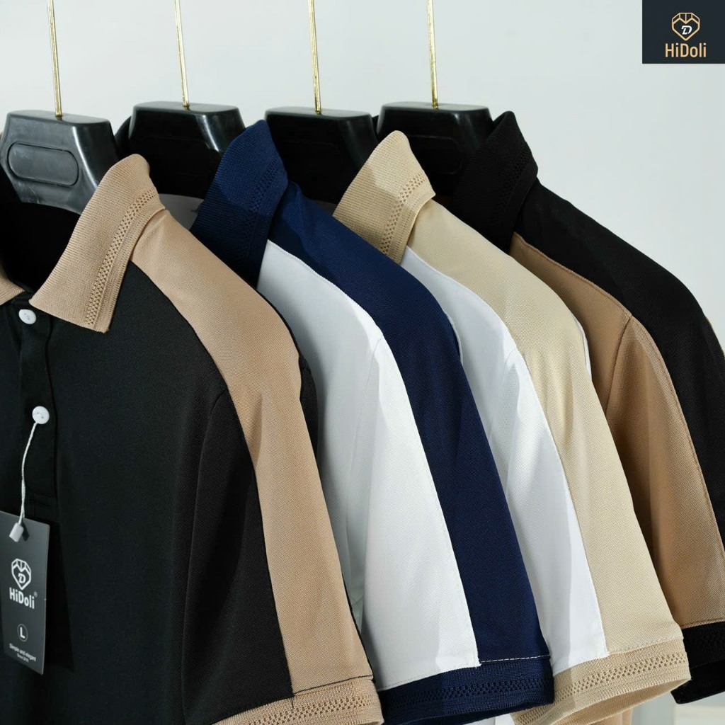 Áo thun Polo nam thêu Logo chữ U vải cá sấu cotton 4 chiều co giãn cực kỳ sang trọng.