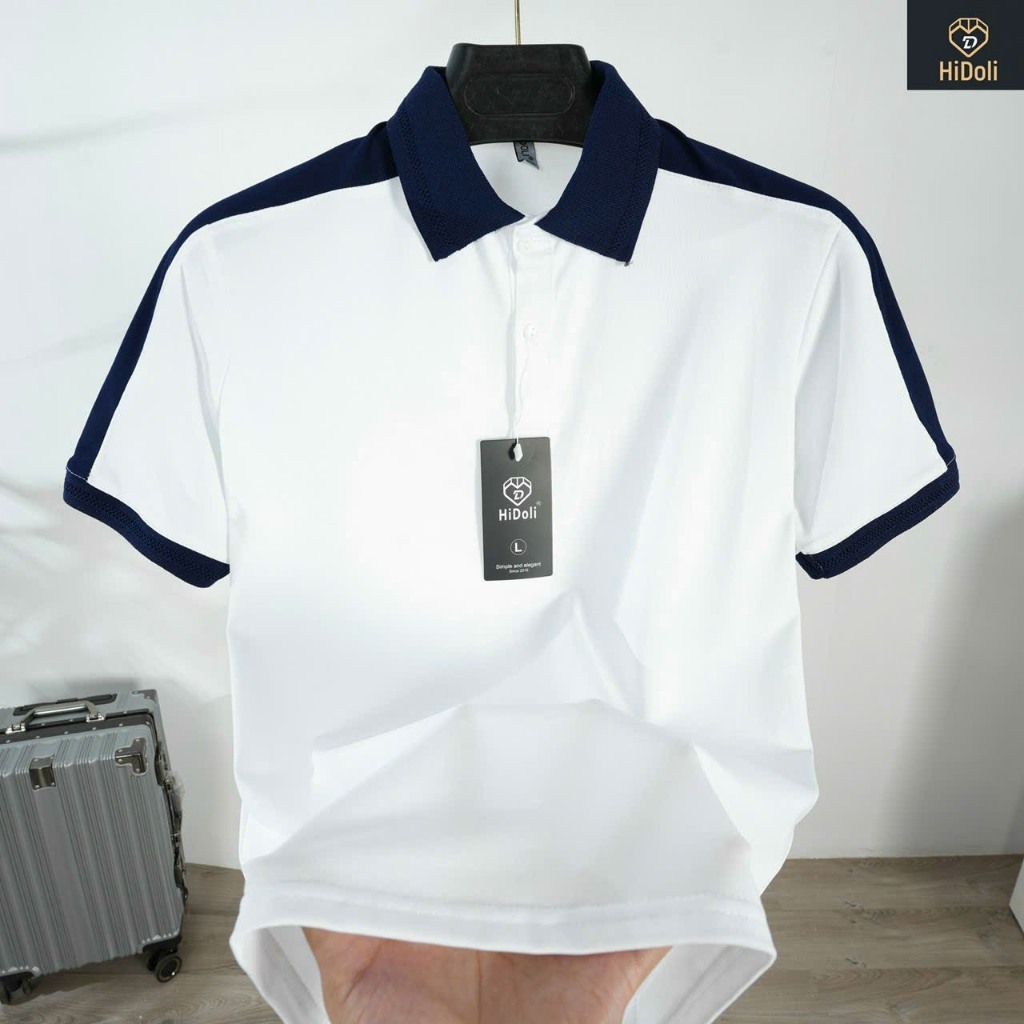 Áo thun Polo nam thêu Logo chữ U vải cá sấu cotton 4 chiều co giãn cực kỳ sang trọng.