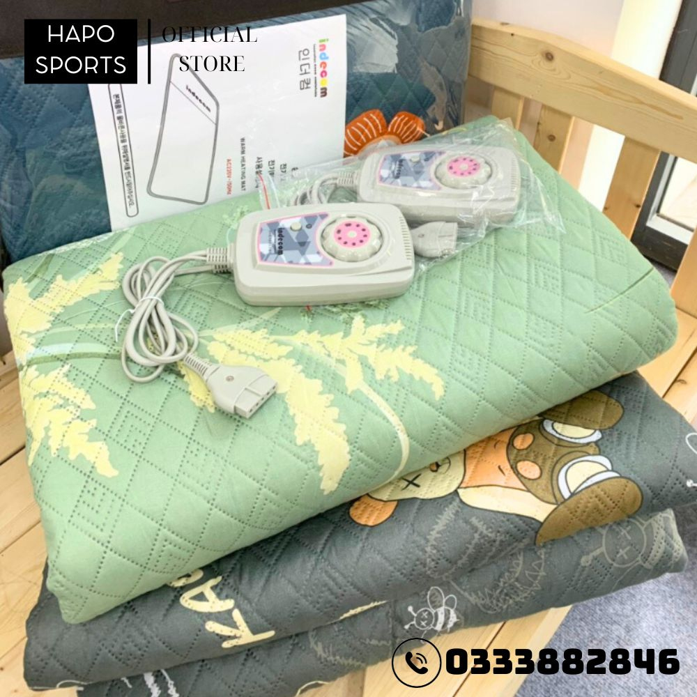 Đệm Điện Sưởi Ấm Giữ Nhiệt Cao Cấp Hàn Quốc, Đệm Sưởi Ấm Mùa Đông Có 7 Nấc Toả Nhiệt Giúp Lưu Thông Khí Huyết