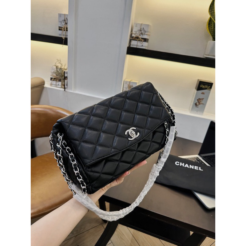 Túi kẹp nách Đeo Chéo nữ Size 25 Màu Jeans, Trắng, Đen-20K store