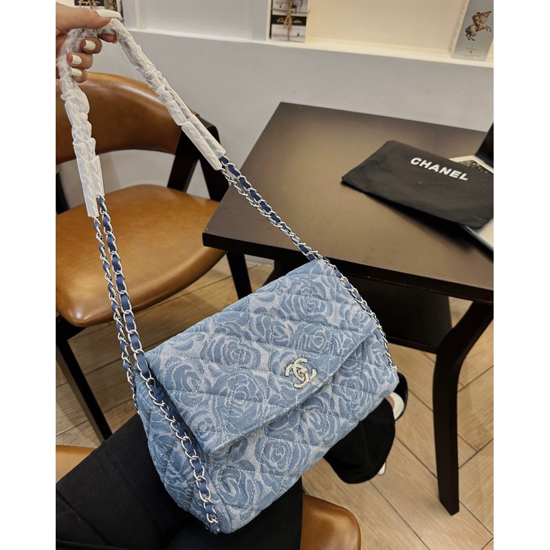 Túi kẹp nách Đeo Chéo nữ Size 25 Màu Jeans, Trắng, Đen-20K store