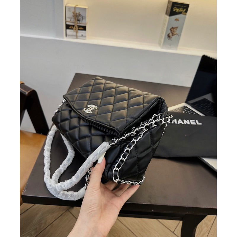 Túi kẹp nách Đeo Chéo nữ Size 25 Màu Jeans, Trắng, Đen-20K store