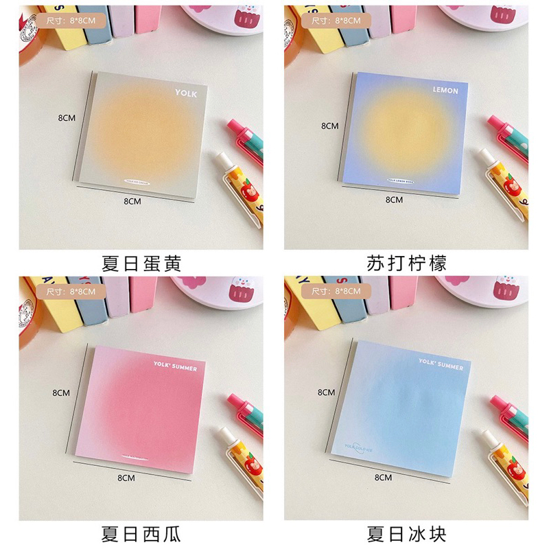 Giấy ghi chú 50 tờ Giấy note màu sắc hoàng hôn