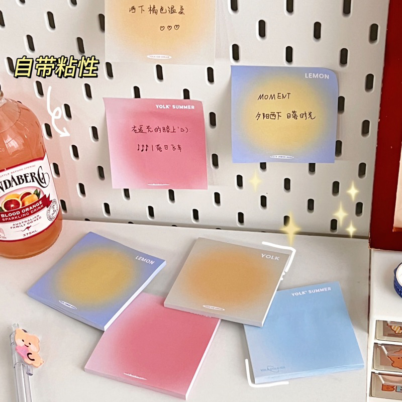 Giấy ghi chú 50 tờ Giấy note màu sắc hoàng hôn