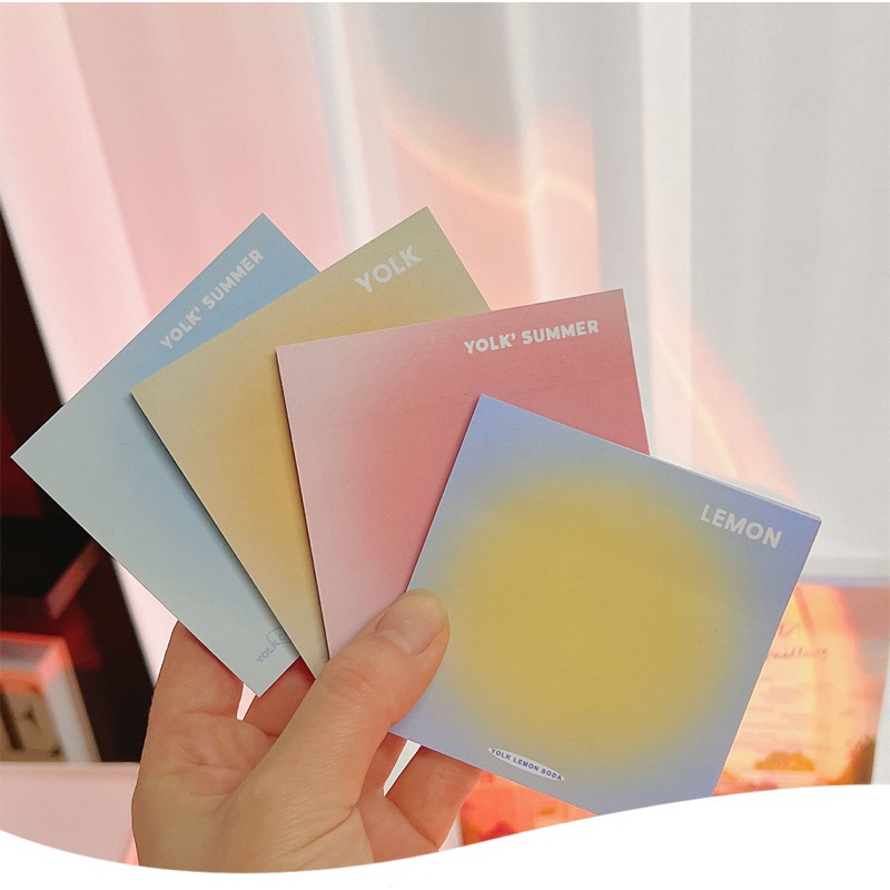 Giấy ghi chú 50 tờ Giấy note màu sắc hoàng hôn