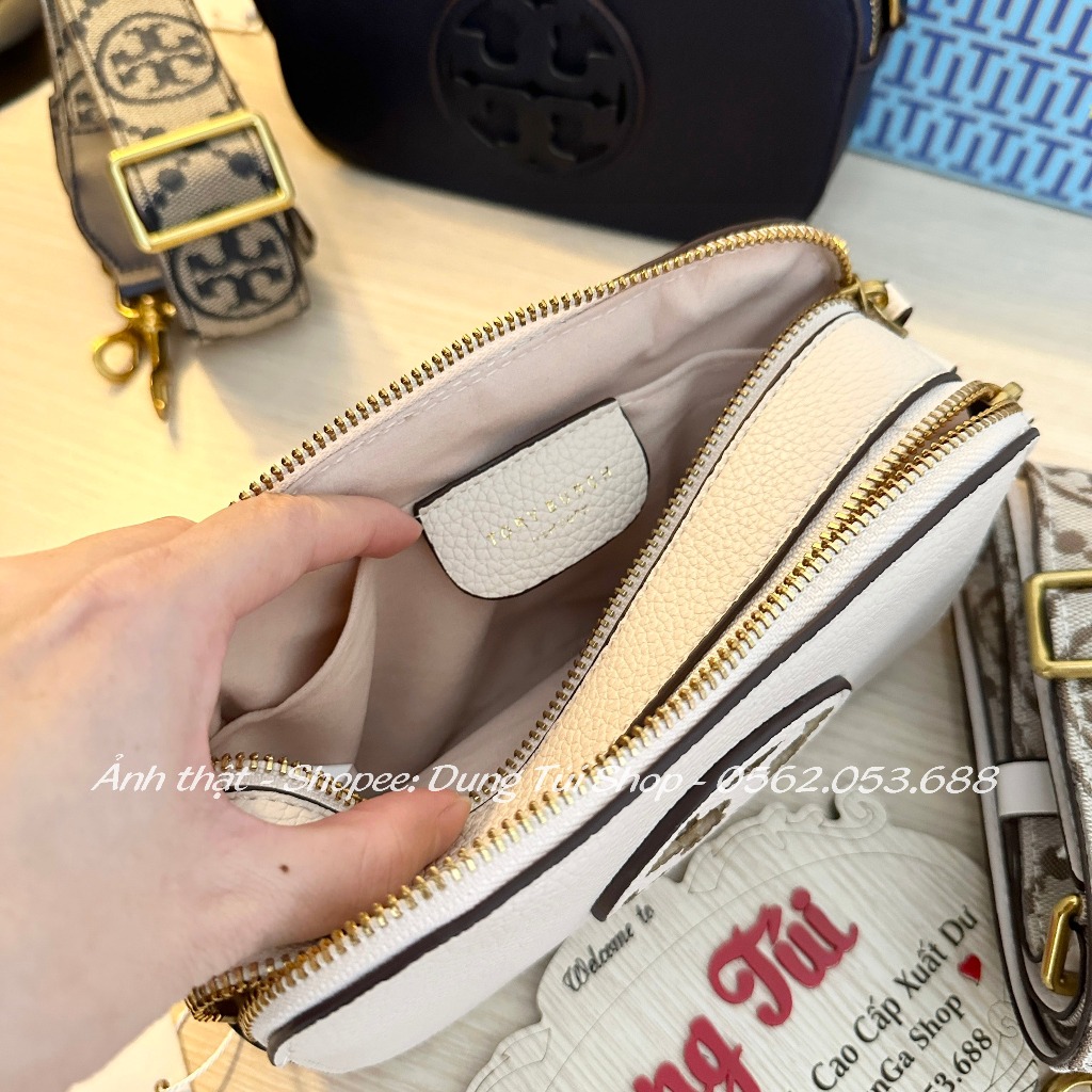 Túi nữ đeo chéo + cầm tay size 20 dây đeo bảng to 2 ngăn chất da mềm full màu