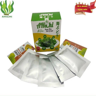 Hộp 5 gói rong nho ahichi kèm sốt mè rang