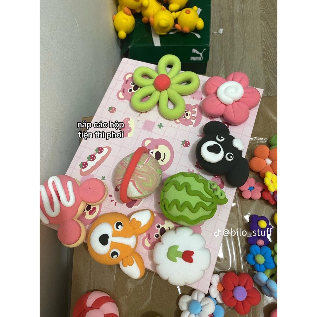 Sỉ hoa đất set tự khô hàng có sẵn, order