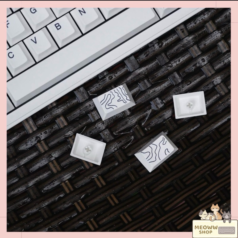 Keycap Crayon PBT dyesub hoạ tiết đẹp cho bàn phím cơ giá rẻ