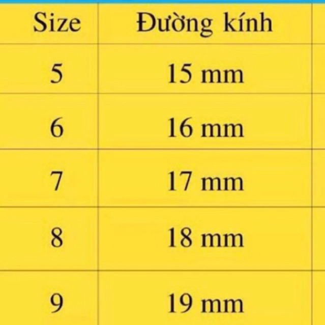 Nhẫn trơn đá trắng không box