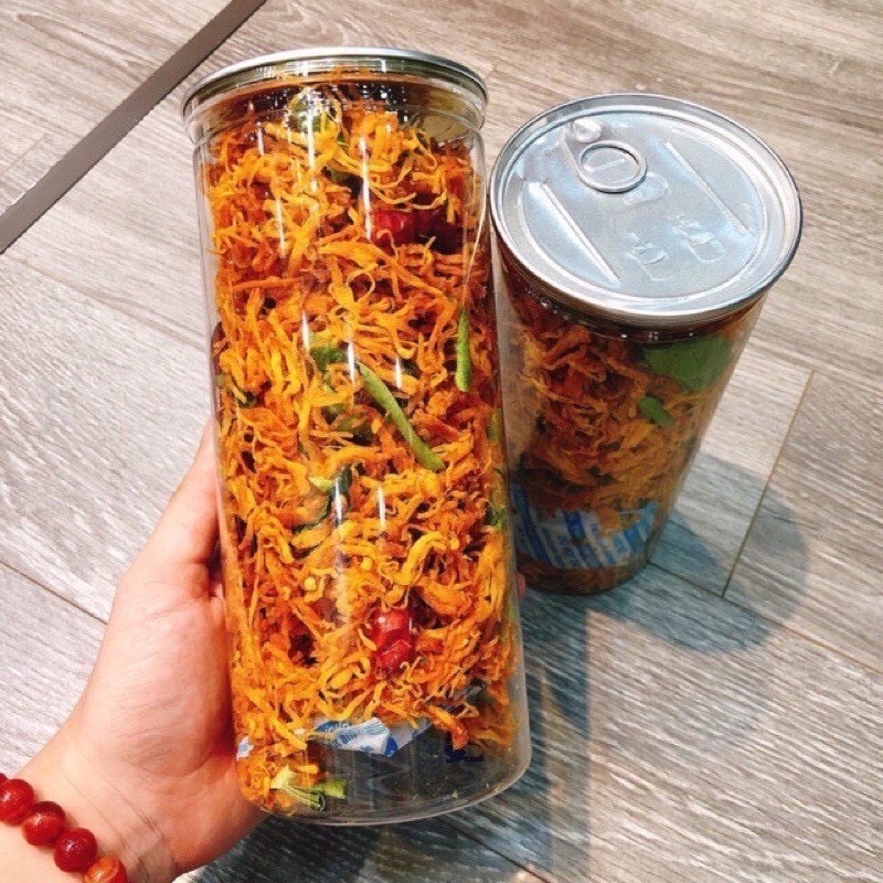 HỘP 300G Khô gà lá chanh, khô gà xé sợi 100% từ thịt gà tươi nguyên chất-KGH