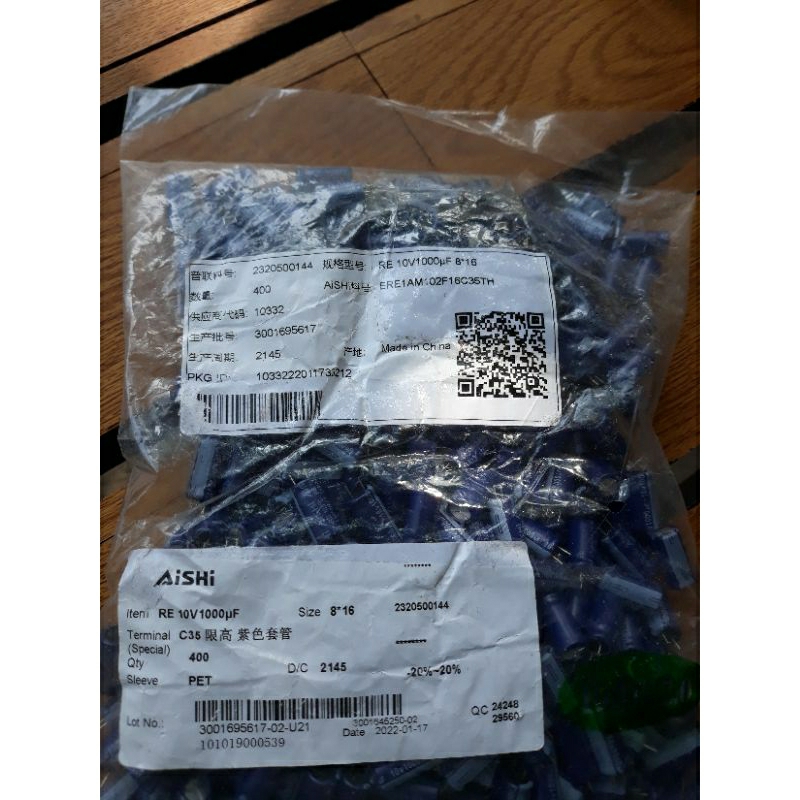 Tụ 1000uf 10v combo 50 con