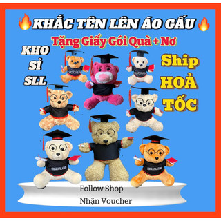 [TẶNG TÚI GÓI QUÀ+NƠ] Gấu Cử Nhân,Gấu Tốt Nghiệp,Lông Nhung Mềm Mịn,Hàng Có Sẵn & Hình Chụp Thật Tại Shop