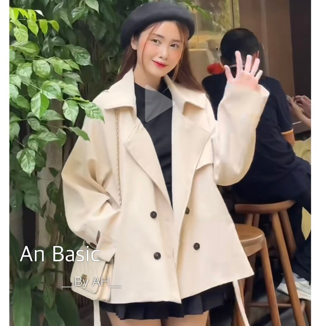 Áo khoác mangto kèm đai siêu HOT Hari GenZ 663 P5K1