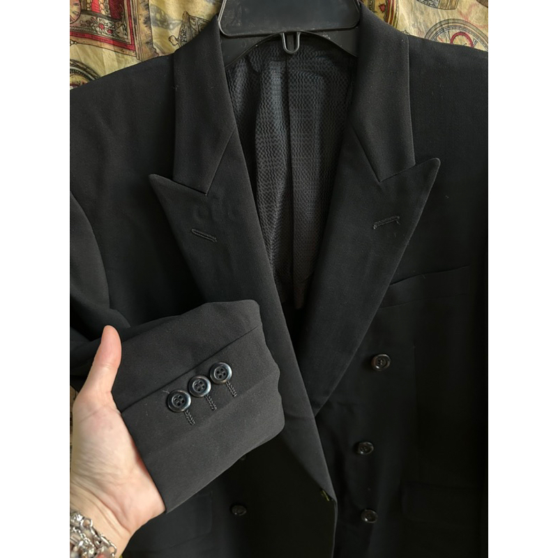 ❣️Áo Vest Blazer Nam Đen Trơn 6 nút hot trend 1 Lớp 2hands ❣️