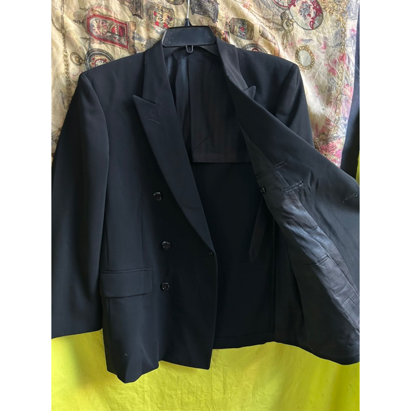 ❣️Áo Vest Blazer Nam Đen Trơn 6 nút hot trend 1 Lớp 2hands ❣️