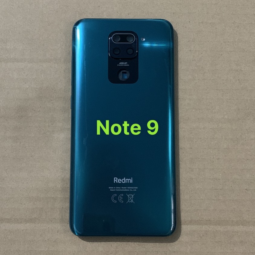 Bộ vỏ Xiaomi Redmi Note 9 zin kèm cụm kính camera,nút bấm