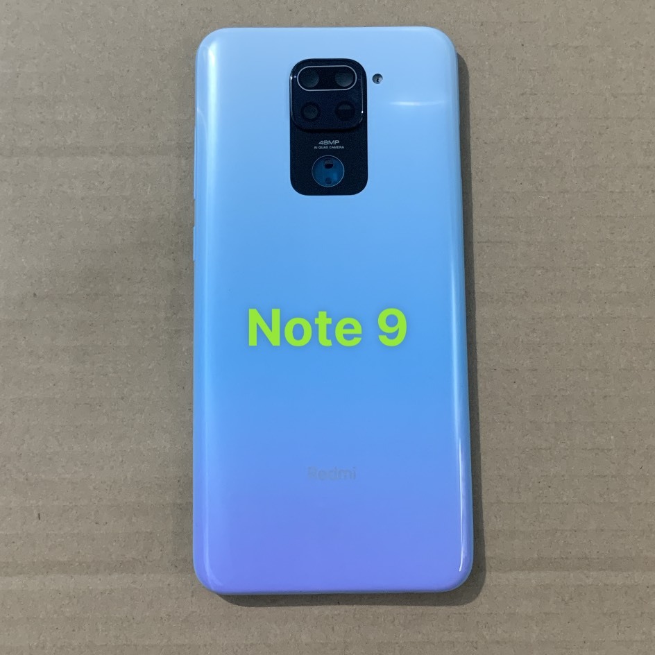 Bộ vỏ Xiaomi Redmi Note 9 zin kèm cụm kính camera,nút bấm