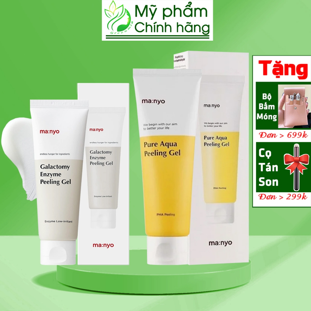 Tẩy Tế Bào Chết Da Ma:nyo Manyo Pure Aqua Peeling Gel 120ml Factory Galactomy Peeling Gel 75ml loại bỏ nhẹ nhàng
