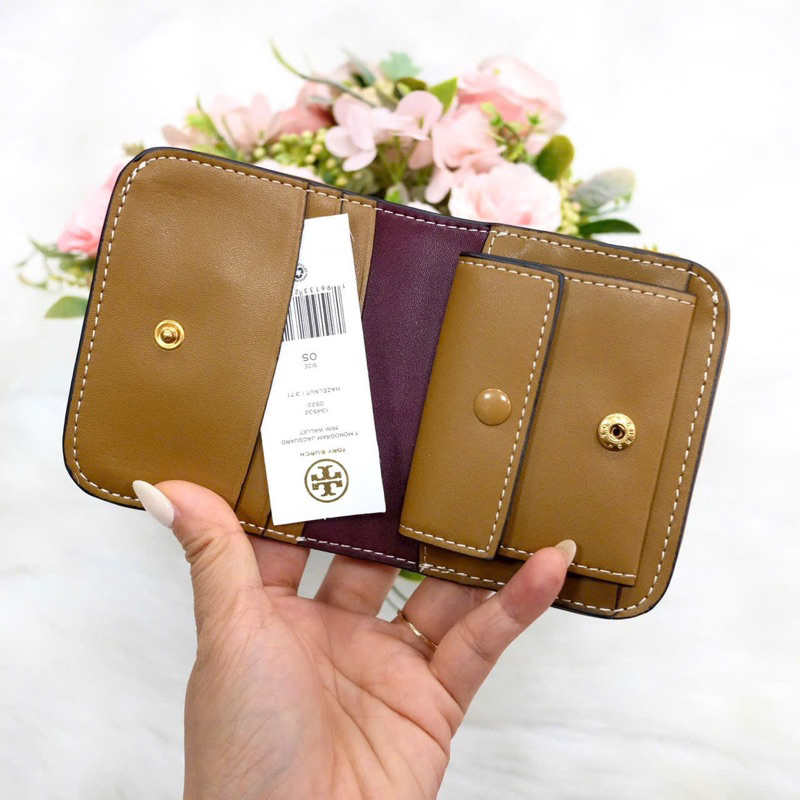 📛SALE📛VÍ TB T MONOGRAM JACQUARD MINI 134532 NỮ GẬP