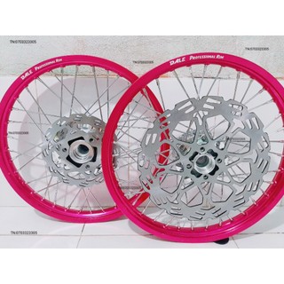 Cặp bánh căm raider satria niền nhôm dale, solute, ban zai .shark speed thái căm đùm mạ crom loại 1,kèm 2 đĩa .