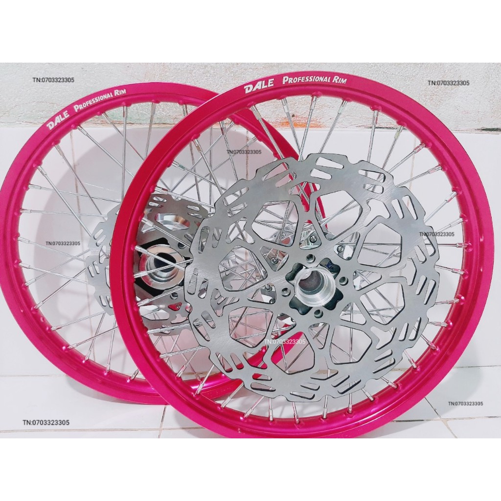 CẶP BÁNH CĂM RAIDER SATRIA NIỀN NHÔM DALE, SOLUTE, BAN ZAI .SHARK  SPEED THÁI  CĂM ĐÙM MẠ CROM LOẠI 1,KÈM 2 ĐĨA .