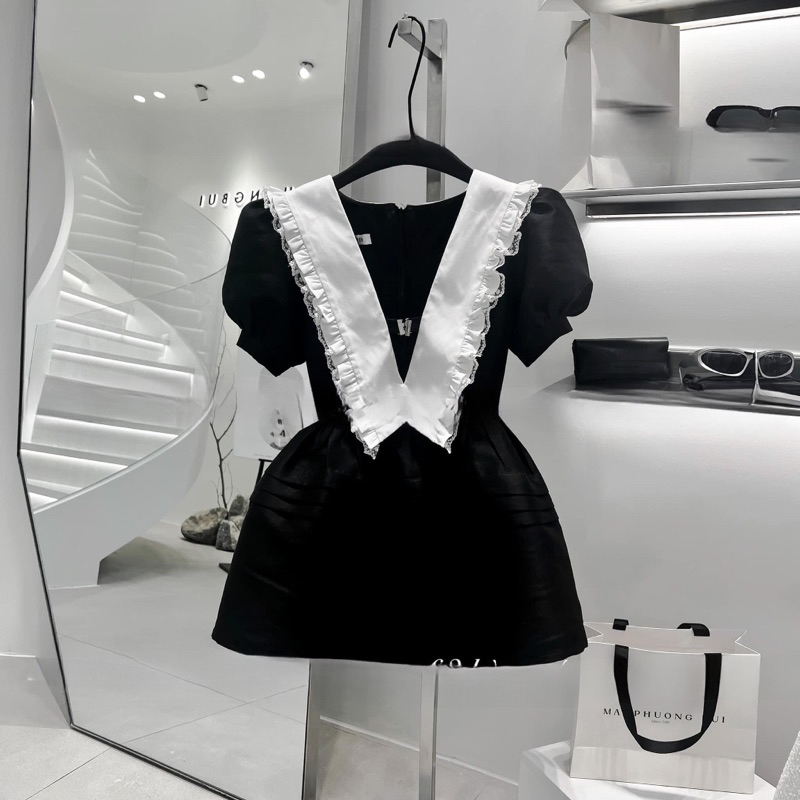 Váy Tafca Tay Bồng Chuẩn MPB