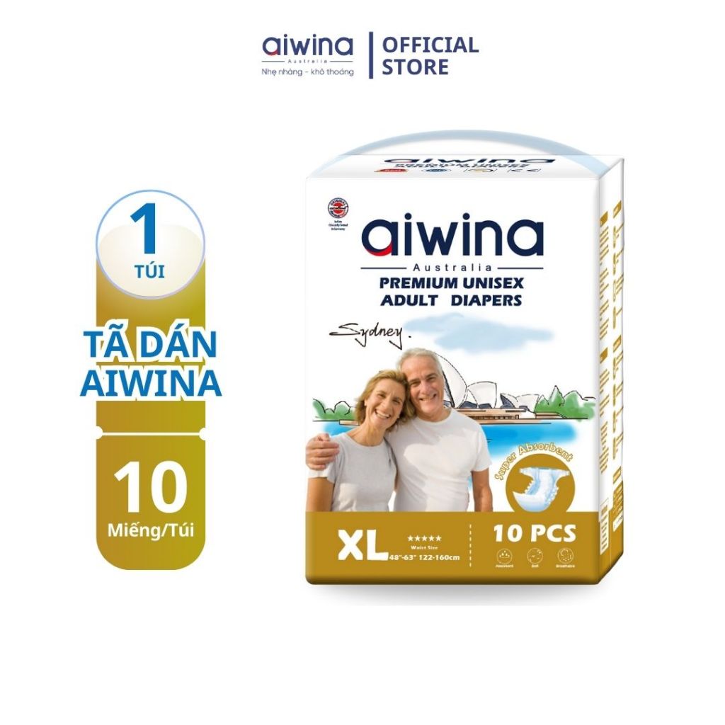 Tã Dán Người Lớn Cao Cấp Aiwina 63 -XL10