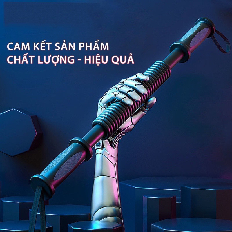Gậy Lò Xo Tập Lực - Gậy Bẻ Tập Cơ Tay 20kg,30Kg,40kg,50kg,60kg - Hàng Cam kết Loại 1 nhập khẩu
