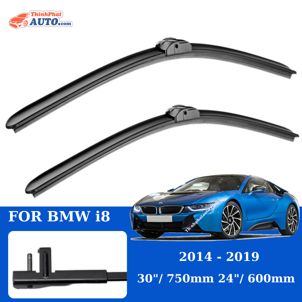 Gạt Mưa Xe BMW i8 (2014 - 2019) Silicone Chính Hãng