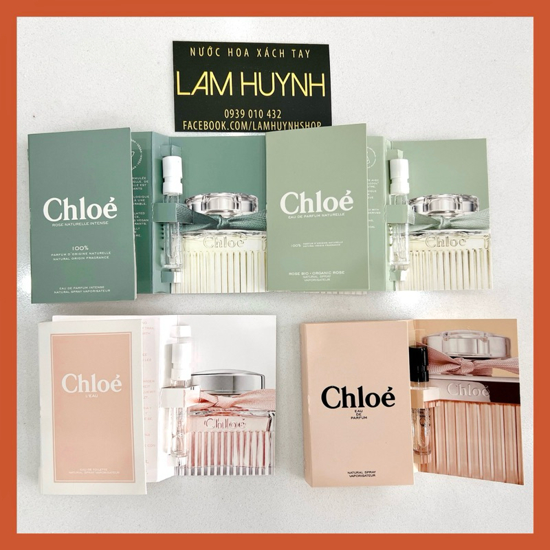 Vial Nước hoa Nữ CHLOE EDP - L'EAU - Edp Naturelle - Rose Tangerine 1,2ml