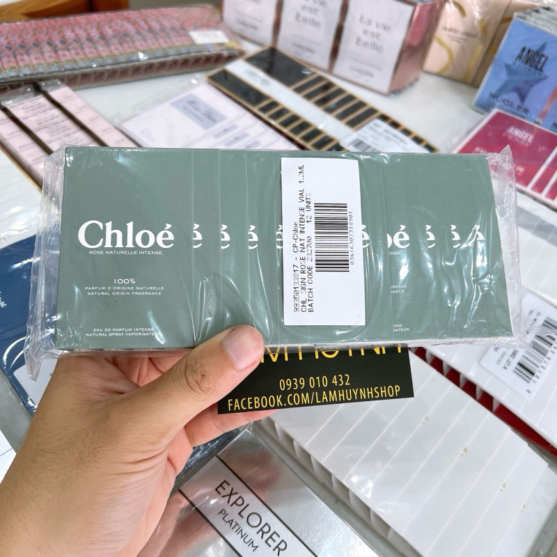 Vial Nước hoa Nữ CHLOE EDP - L'EAU - Edp Naturelle - Rose Tangerine 1,2ml