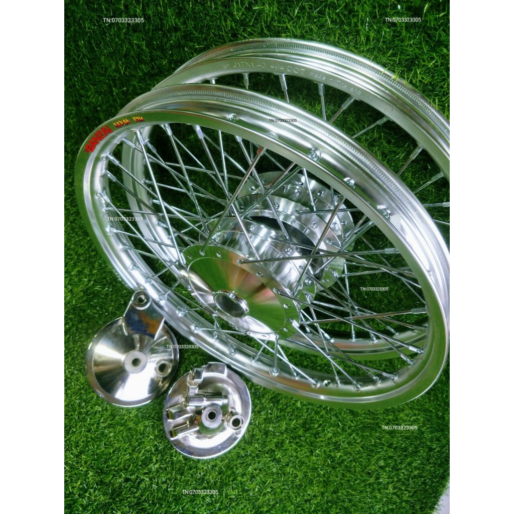 CẶP BÁNH CĂM  WAVE,DREAM, NIỀN BAN ZAI. SOLUTER . DALE.SHARK SPEED THÁI CĂM ĐÙM MẠ CROM LOẠI 1 KÈM 2 MÁ  ĐÙM .