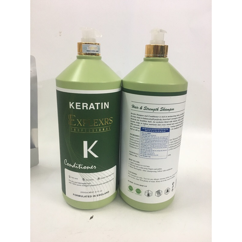 Dầu gội xả can 2000ml keratin bioplex k hương thơm mềm mượt