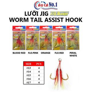 Lưỡi câu jig prohunter worm tail assist hook