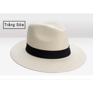 Mũ nón cói, mũ fedora, mũ thời trang, mũ đi biển cao cấp vành rộng 7cm