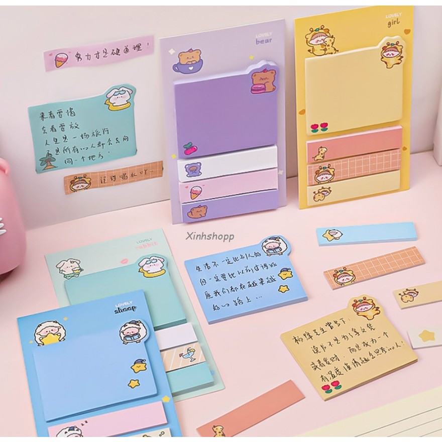 GIẤY NHỚ 4 TẬP THÚ CƯNG
