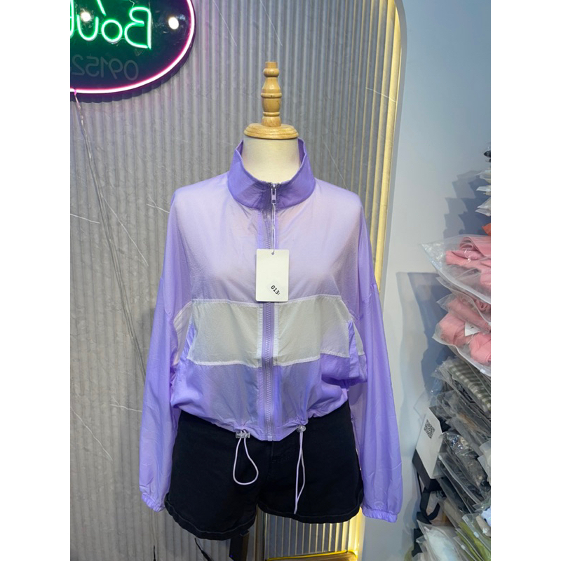 Áo khoác gió nữ hàng QC hai lớp cực ngầu