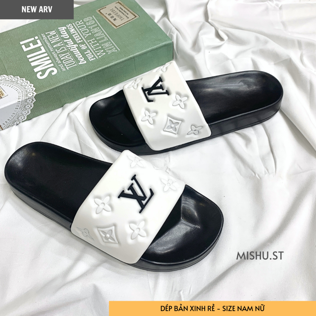 Dép nữ quai ngang nam nữ 2024 bản dày xịn trẻ trung cá tính