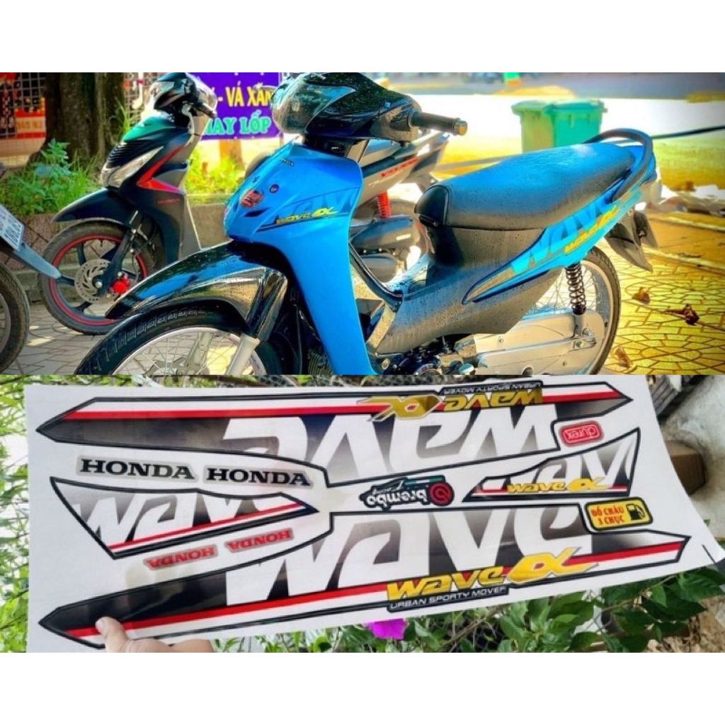 Team Xe Wave Tem Wave Pk Văn Thắng Tem Wave 110 Ghép Crom Trong Xuốt Mẫu Tem 2010