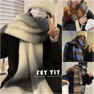  Khăn Len Choàng FEYTIY Lông Mịn Dày Dặn Bản To Hoạ Tiết Siêu Chất 