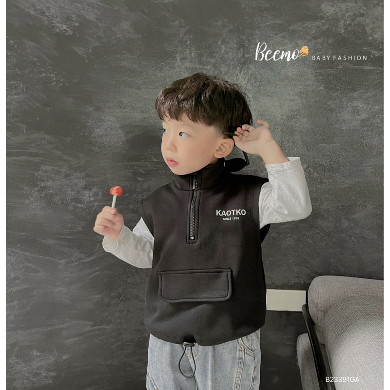 ÁO GILE IN CHỮ PHỐI KHOÁ CHO BÉ