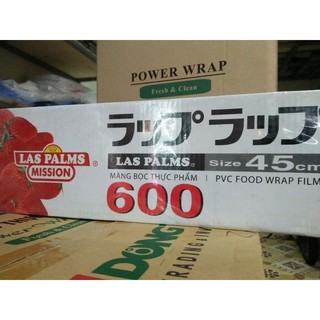 Màng bọc thực phẩm Laspalm 600, kích thước 45cm x 500m dao cắt tiện lợi