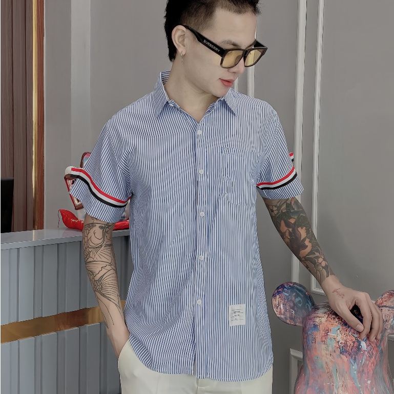 Áo sơ mi nam dài tay chất liệu vải lụa cao cấp áo sơ mi nam đẹp