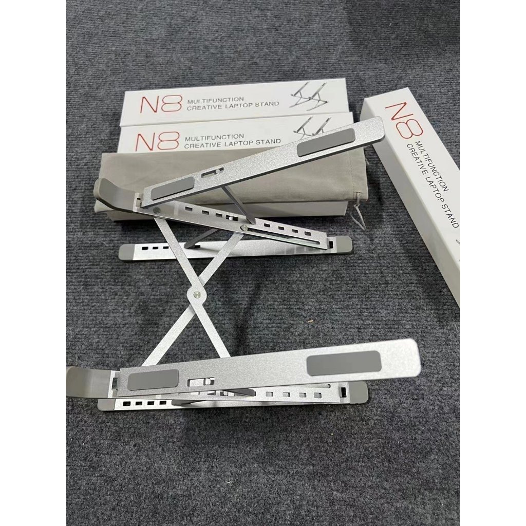 Giá đỡ laptop stand nhôm hỗ trợ tản nhiệt có thể gấp gọn chỉnh độ cao để laptop ipad macbook surface N8 AnBi  Shop