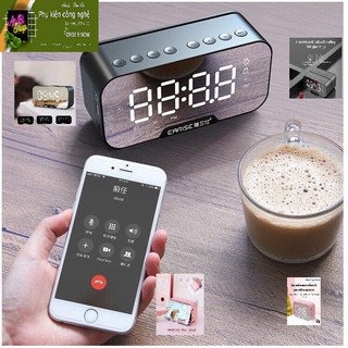 Loa Bluetooth Kiêm Đồng Hồ G10 Mặt Gương Hiển Thị Đèn Led - Đài FM - Đồng Hồ Báo Thức