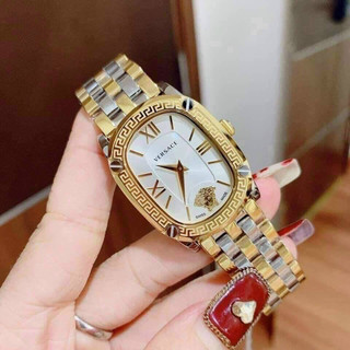 Đồng hồ nữ Versace dây kim loại mặt vuông